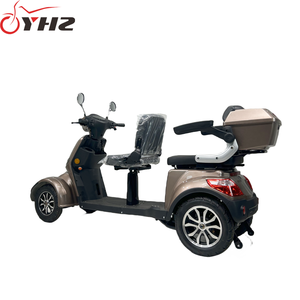 Scooter électrique de mobilité 4 roues 1000W <span class=keywords><strong>pour</strong></span> personnes âgées CE <span class=keywords><strong>Moto</strong></span> <span class=keywords><strong>pour</strong></span> personnes handicapées 2 personnes avec boîte arrière - Product Image 3