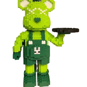 Micro bloques de construcción de oso para niños, <span class=keywords><strong>Mini</strong></span> bloques de construcción Moc, montaje de 50CM, Bearbrick, figuras de bloques de construcción, juguetes para regalo - Product Image 1
