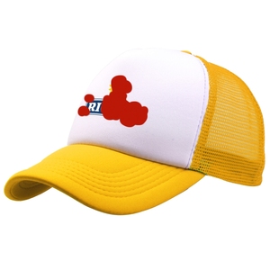 France Fashion Hot Sale Bob Sponge Mesh Baseball Cap Customize Logo Promotional Gift Summer Mesh Trucker Hat