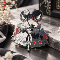 Badges métalliques personnalisés exquis et épingles en émail dur pour anime, collection de jeux et cadeaux de bijouterie.