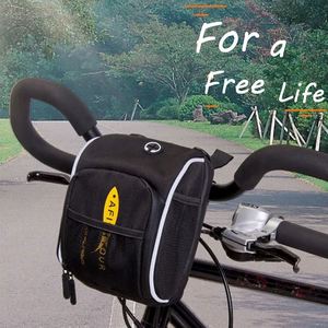 Bolsa de ciclismo impermeable Oxford Road de 1.2L y 900D con LOGO personalizado de fábrica BSCI, bolsa para manillar de bicicleta, bolsa para cesta delantera de bicicleta - Product Image 2