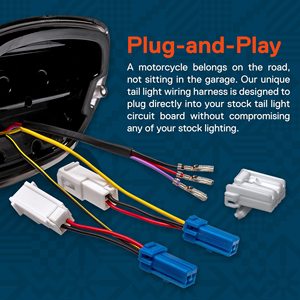 Feux arrière LED TRUE MODS pour <span class=keywords><strong>Harley</strong></span> <span class=keywords><strong>Davidson</strong></span> - <span class=keywords><strong>Clignotant</strong></span> F1, feu arrière rouge pour Sportster Dyna - Product Image 5