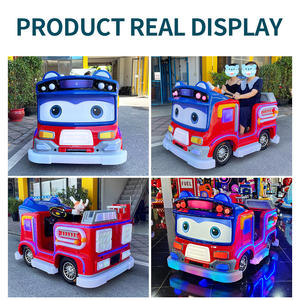 Double auto tamponneuse électrique sur le thème des pompiers pour enfants grandes roues équipement de conduite d'amusement aire de jeux parc marchés de nuit nouveau - Product Image 5