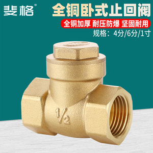 All Copper Horizontal Check Valve 1 In For Tap Water Pipe Single Acting National Standard - Product Image 2