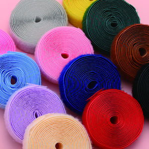 맞춤형 2cm 2.5cm 너비 컬러 후크 및 루프 테이프, 수하물 가방 의류 액세서리용 접착 및 비접착 - Product Image 2