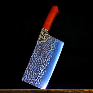 Cuchillo de acero inoxidable Longquan, un cuchillo de doble propósito para cortar huesos y verduras, afilado y forjado a mano. - Product Image 1