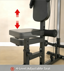 Appareil de musculation multifonctionnel pour la taille, la pression des épaules, l'entraînement des bras, l'<span class=keywords><strong>extension</strong></span> dorsale et le tirage vertical haut-bas - Product Image 4