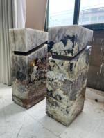 Design moderne de luxe importation Pandora pierre ornements haut de gamme marbre plinthe Cube pour la maison Villa Hall lumineux salon intérieur