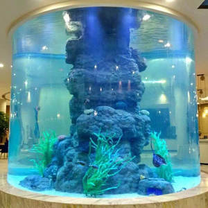 Acuario de peceras acrílicas cilíndricas personalizadas de fábrica diseñado para su visión acuática única - Product Image 3