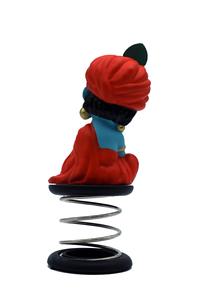 Dhyana Krishna, Figura Decorativa de Plástico en Tono Azul para el Tablero del Auto y el Templo del Hogar, Obra de Arte Espiritual Meditativa - Product Image 3
