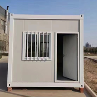 Contenedor de envío económico de 20 pies, casa plegable personalizada de dos pisos, paquete plano, Villa diseñada con material de panel sándwich