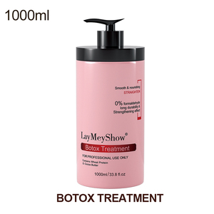 Traitement à la kératine brésilienne sans formaldéhyde, anti-frisottis et lissant, 5 mois de protection, avec collagène et huile d'argan, qualité professionnelle, 1000 ml - Product Image 1