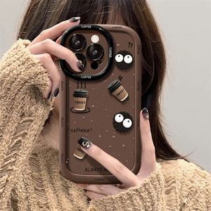 เคสโทรศัพท์ซิลิโคนลายการ์ตูนเกาหลี 3 มิติ น่ารัก สนุกสนาน รูปทรงลูกบอลกาแฟ สำหรับ iPhone 11 Pro Max Pro XS XR  วัสดุ TPU - Product Image 2