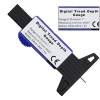 Jauge numérique de profondeur de pneu de voiture pour une surveillance sûre du profil des pneus et la détection de l'usure – Instrument de mesure de type calibre