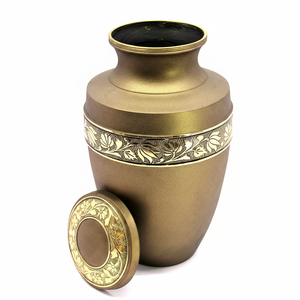 Urnas de latón para adultos de nuevo diseño, urnas hechas a mano para urnas decorativas para hombres y mujeres, urnas funerarias - Product Image 1