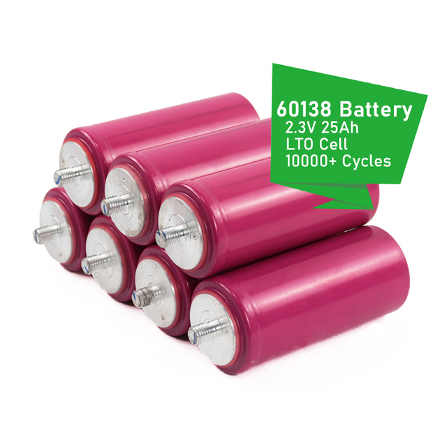 High Discharge 2.3V 2.4V 25Ah 30Ah LTO 60138 Cells Deep Cycle Replacement Lithium Titanate LTO Battery for Buses Railroad Cars