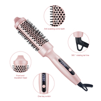 Brosse thermique Guangdong 60w PTC Brosse ronde chauffante Lissage des cheveux Peigne chauffant électrique