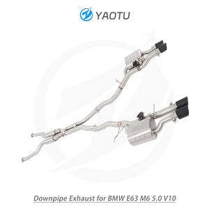 YT Catback Escape 304 Acero inoxidable Tubo de escape de alto rendimiento Silenciador Sistema de escape para <span class=keywords><strong>BMW</strong></span> E63 <span class=keywords><strong>M6</strong></span> 5,0 <span class=keywords><strong>V10</strong></span> - Product Image 6