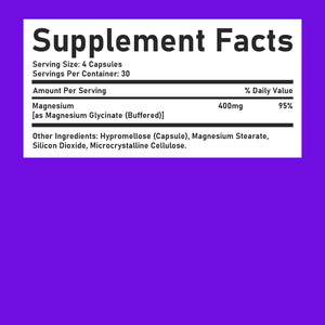 Cápsulas de Suplemento de Glicinato de Magnesio Puro Más Vendidas, Favorecen un Corazón y un Metabolismo Saludables, Puede Ayudar a Relajar los Músculos - Product Image 2