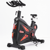 Bicicleta de Spinning Magnética de Lujo LC X802 con Logotipo Personalizado OEM, Marco de Acero Inoxidable, Equipo de Gimnasio Comercial, Correa de Cadena, Autoalimentada