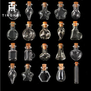 Mini Botellas de los Deseos de 5ml-25ml |   Vasos de Vidrio Transparente con Tapones de Corcho, Personalizables - Product Image 2