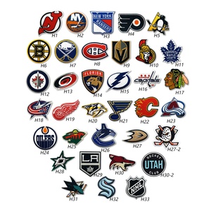 Popular Sports Team Embroidery <strong>Logo</strong> Iron on Clothes Applique Hockey Patches