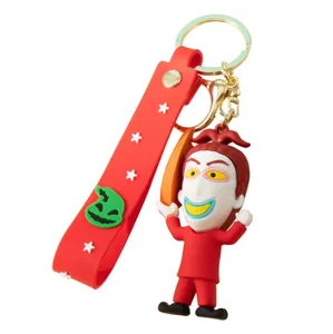 크리 에이 티브 만화 크리스마스 공포 밤 작은 그림 자동차 열쇠 고리 펜던트 절묘한 가방 액세서리 작은 선물 열쇠 고리