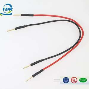 Maßgefertigter Längenverstellbarer Vergoldeter Steckverbinder-Kabelbaum mit Rot und Schwarz 2-Adrig für Elektronik - Product Image 2