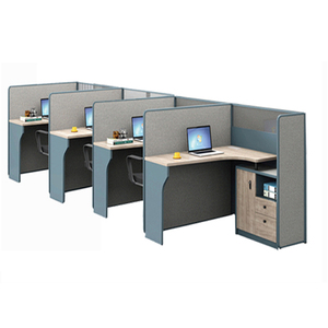 L a forma di moderno sotto il cassetto in laminato <span class=keywords><strong>estensibile</strong></span> partizione industriale curva angolo scrivania ufficio ufficio divisorio della cabina - Product Image 3