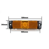 Feux latéraux de camion 12V 24V, étanches, 20 LED, feux de signalisation, feux d'avertissement rouge, jaune, blanc pour camion, bus