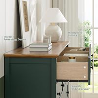 Commode moderne en bois d'ingénierie Tradare à 9 tiroirs avec poignées métalliques, organiseur de rangement large pour chambre et salon