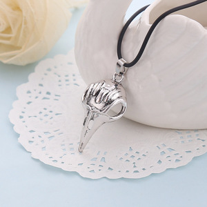 Vintage <span class=keywords><strong>Bellatrix</strong></span> <span class=keywords><strong>Lestrange</strong></span> Sculpey pendentif Style gothique oiseau crâne collier alliage corde chaîne pour hommes femmes Halloween décor - Product Image 5