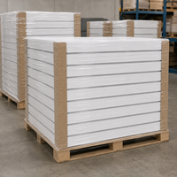 Panneau de présentation en MDF rainuré conforme CARB 4x8 pieds pour supermarché, modèle Yincheng Packaging YC-SWP-4X8-01