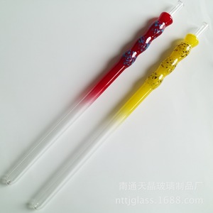 Tianjing Glass <b>Hookah</b> Straw Colored Spray Painted Custom Made For <b>Hookah</b> Accessories - Product Image 1