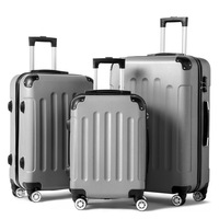 Ensemble de Voyage Léger 3 Pièces Luggage Factory Avec Roues Amovibles et Doubles Poignées