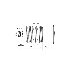 100798-2910 10 מ 'חיישני מרחק 24v 4-20ma חיישן אוטומציה חיישני קרבה קולי MTI-N40PO53-C12 - Product Image 5