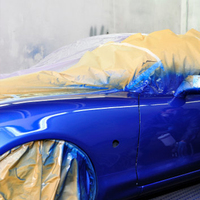 Peinture de finition automobile liquide polyuréthane acrylique blanc nacré grossier BS410, système semi-solu pour réparation et revêtement