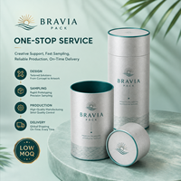 Boîte cylindrique en carton argenté biodégradable et écologique pour bougie parfumée, avec logo personnalisé et estampage à chaud