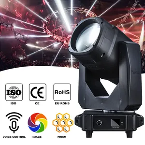 Sinar laser movinhead, cahaya laser led rgbw, lampu panggung dmx untuk ktv dj 7r, kemasan lampu depan bergerak dengan flightcase