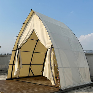 Nouvelle conception de petite tente à voile blanche pour le camping en plein air, tentes de glamping de luxe à vendre, petite tente à voile à une chambre, prix d'usine - Product Image 5