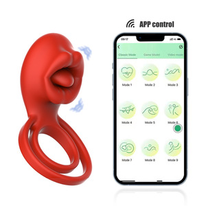 <span class=keywords><strong>Anneau</strong></span> vibrant pour homme contrôlé par application, en silicone, pour retarder l'éjaculation, stimulateur clitoridien pour couples, jouet sexuel - Product Image 1