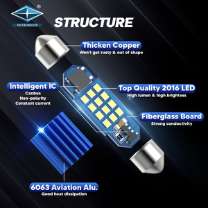 <span class=keywords><strong>C5W</strong></span> LED Accessoires De Voiture Intérieur Festoon Can5bus <span class=keywords><strong>C5w</strong></span> <span class=keywords><strong>28mm</strong></span> 31MM 36MM 39MM 41mm 44mm Led Lumières Ampoule Auto Luz Focos Luces Para - Product Image 2