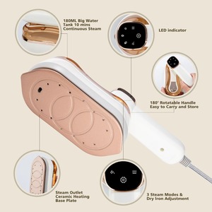 Plancha de Vapor Portátil Mini de 1200W, Plancha de Vapor Plegable para el Hogar y Viajes, para Ropa Húmeda y Seca - Product Image 4