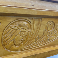 Urna Funeraria de Madera Maciza Estilo Europeo, Tallada en Madera de Paulownia y Abeto, para Cenizas, Directo de Fábrica