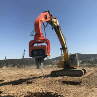 Pilote de pile vibratoire hydraulique d'excavatrice d'équipement d'entraînement de pile pour la pile ronde/pile carrée/pile de seau