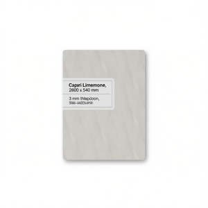 Revestimiento de pared de PVC 2600 x 540 mm Capri Limestone 3 mm de grosor para baño y cocina - Product Image 3
