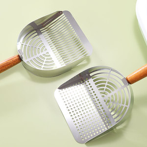 Vente en gros en acier inoxydable grande pelle à litière pour chat en métal spécial tofu sable et minerai pelle à sable artefact d'élimination <span class=keywords><strong>des</strong></span> déchets d'animaux domestiques - Product Image 4