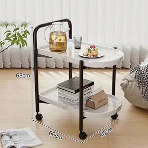 โต๊ะกาแฟสองชุดเฟอร์นิเจอร์โต๊ะน้ำชาในครัวเรือนโต๊ะกาแฟสไตล์ย้อนยุคอเนกประสงค์ - Product Image 3