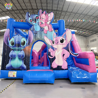 Château gonflable AirFunPro en PVC avec toboggan et trampoline, facile à installer pour enfants et adultes, fourni par l'usine