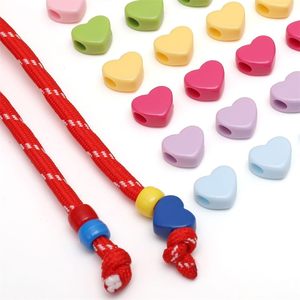 Perline a Cuore in Acrilico Colorate Assortite per Creazione di Gioielli, Perline Distanziatrici Colorate per Portachiavi e Lavori Artigianali Fai-da-Te - Product Image 2